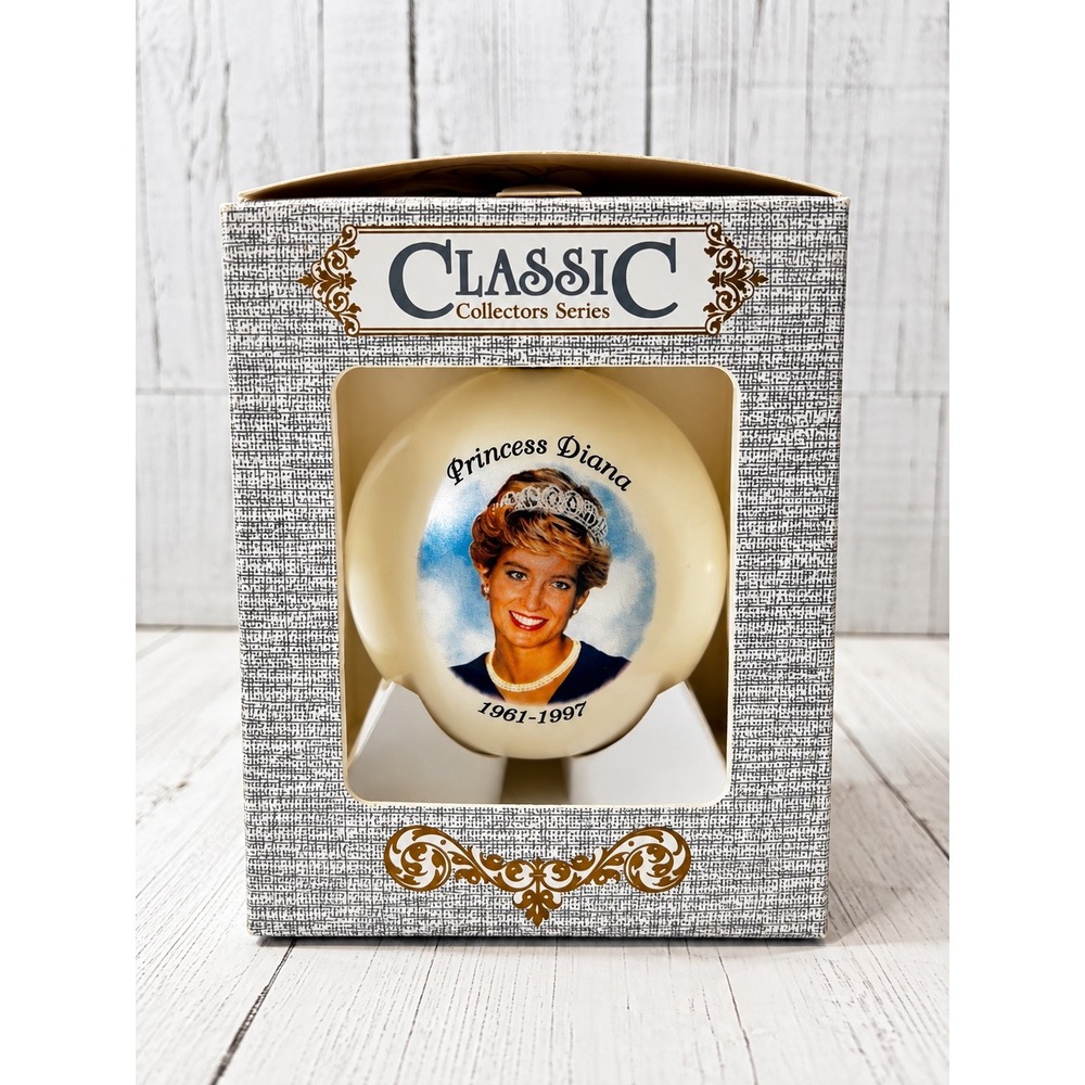 Princess Diana Memorial Glass Ball Ornament Topperscot Classic Collectors Series
